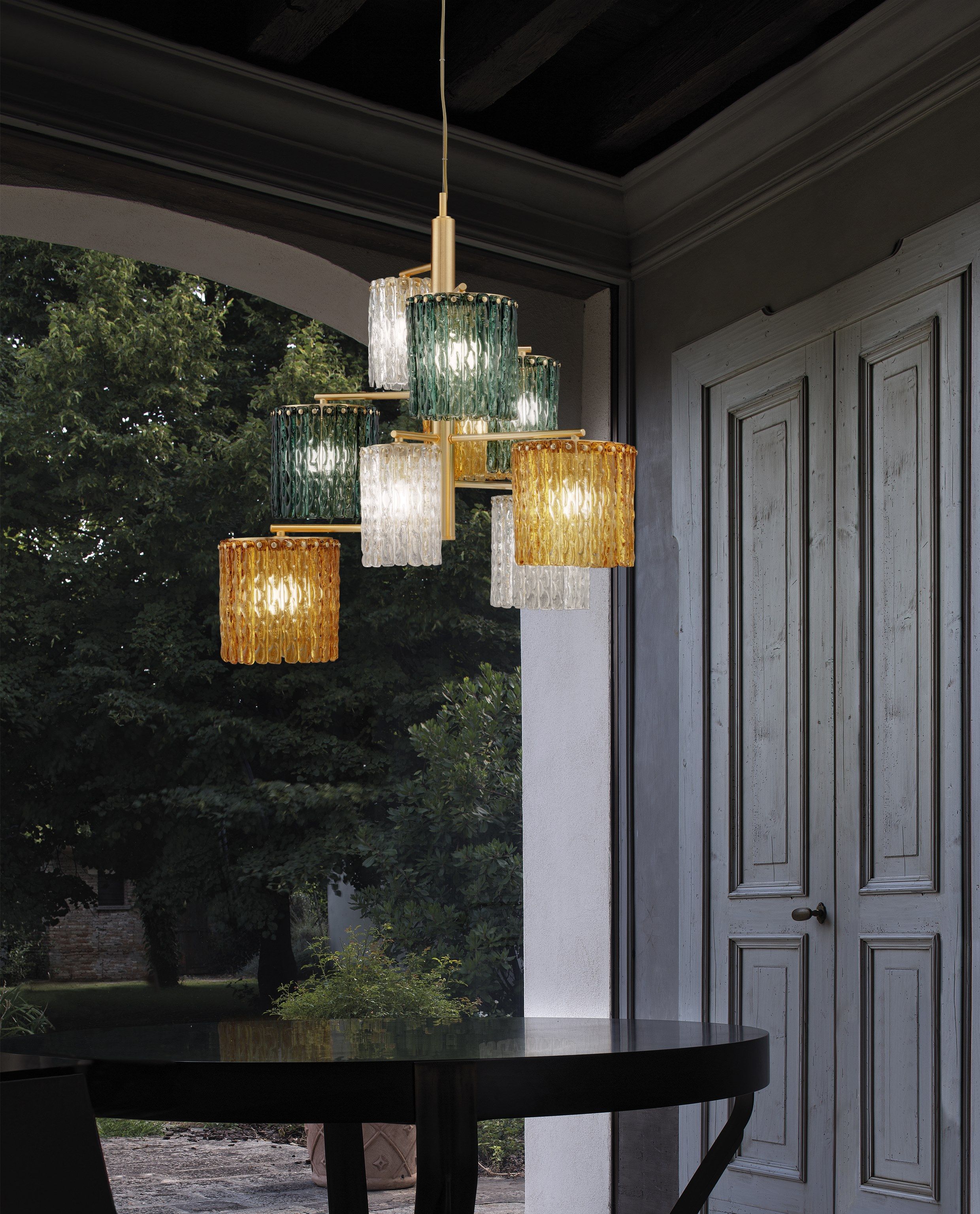 Стеклянный подвесной светильник Euroluce Lampadari Salix ARCH-00038820 - Вид №1