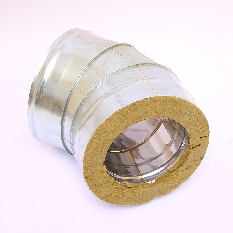 Сэндвич-колено 135" Ferrum Ф180х280 оцинкованная сталь (430/0,5мм) FD07180N4FC - Вид №1