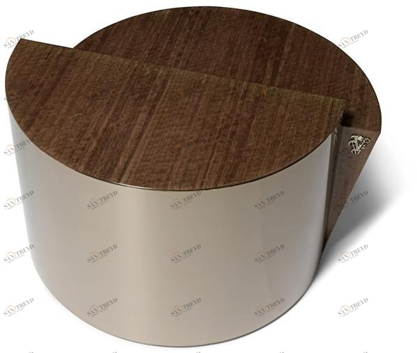 Visionnaire Круглый журнальный столик из стали и дерева sun-id-1359810