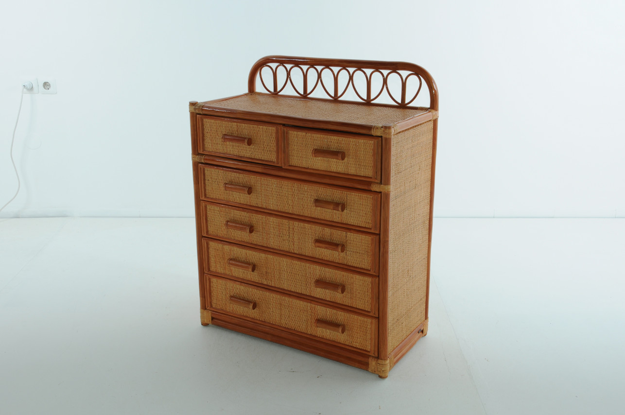 Комод из ротанга коричневый "Коньяк" 08/06 VINOTTI  00-3885283 Коричневый  - Вид №1