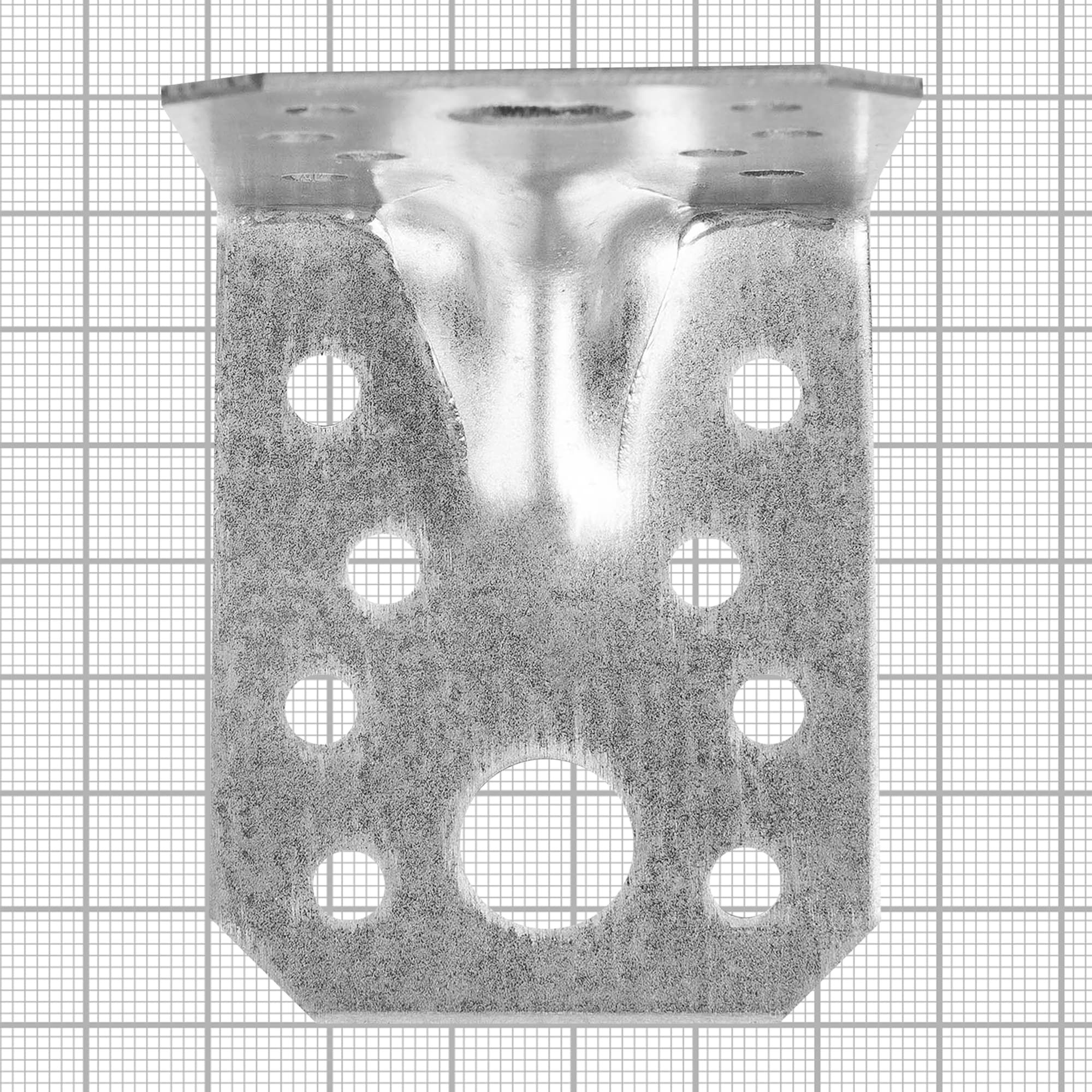 82680157 Уголок крепежный усиленный оцинкованный 70х70х55х1.8 мм, 20 шт Santreyd  - Вид №4