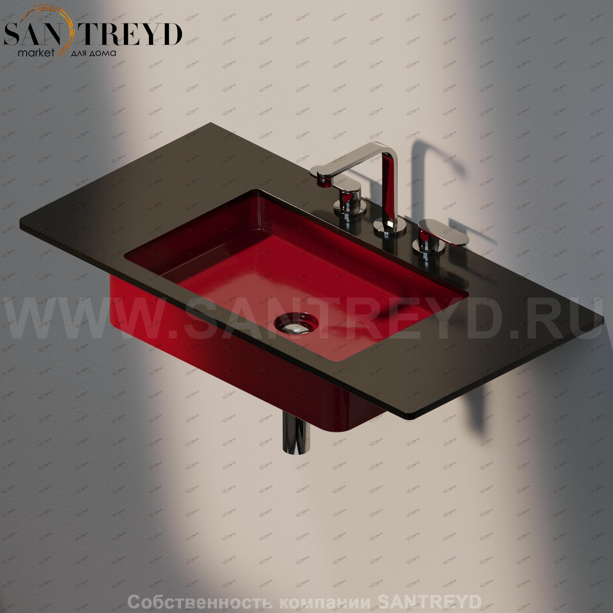 MW60SP3011 Накладная раковина под столешницу  квадратная Ceramica Flaminia Miniwash