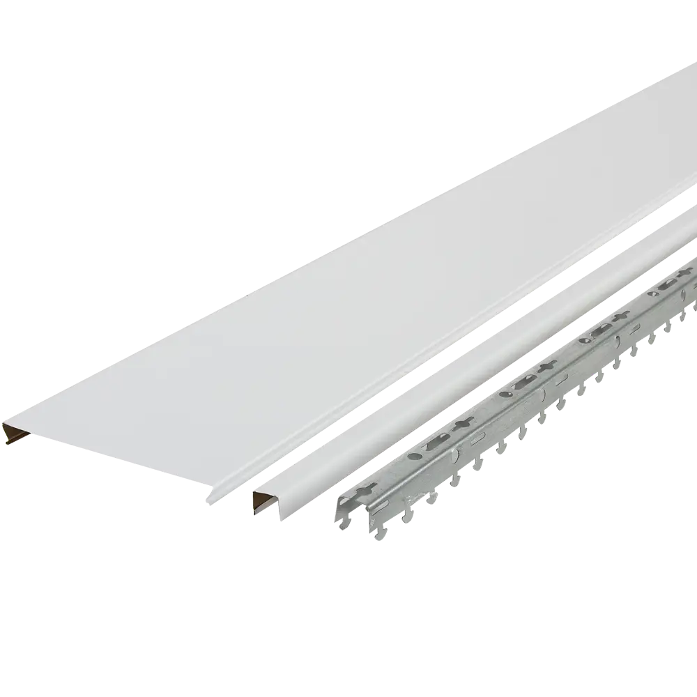 Комплект реечного потолка MONLID 1.35x0.9 м цвет белый матовый Нет STLM-2133055