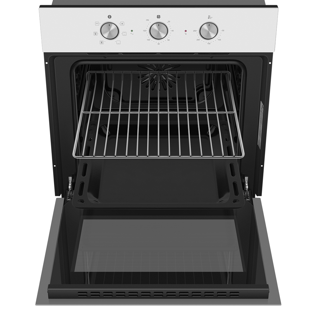 9100941 Электрический духовой шкаф HOMSair OEF606WH белый STDN-0133331 - Вид №4
