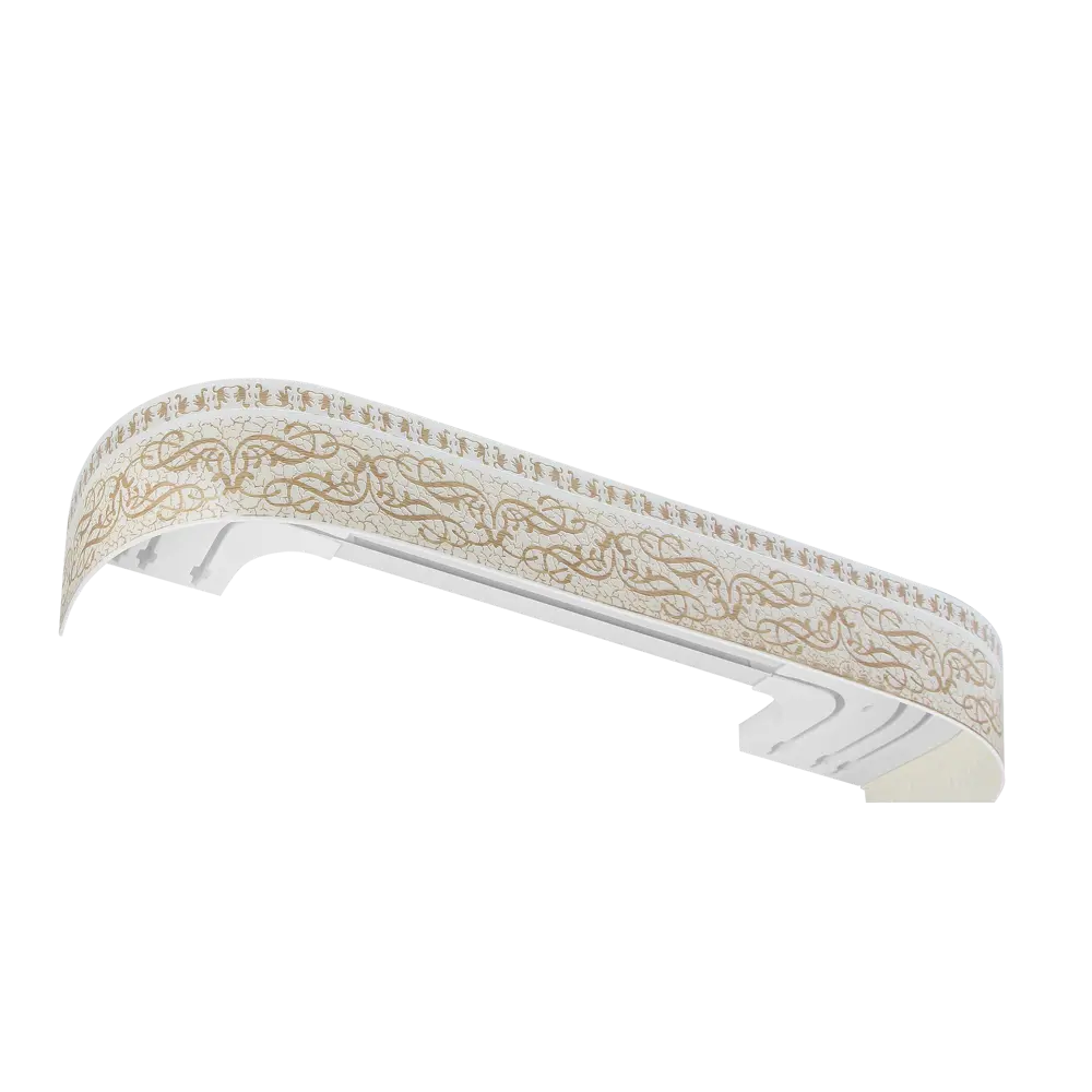 Карниз трехрядный Прима 160 см пластик цвет ваниль DOMLEGRAND STLM-2117200 - Вид №2