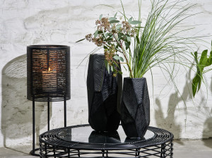 Керамическая круглая ваза