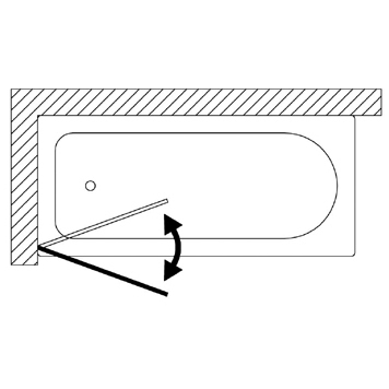 42350 Душевое ограждения на борт вынны Samo Италия Bath Screens - Вид №1