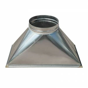 Переход c прямоугольного на круглое сечение (оц. сталь) 500х250-d250