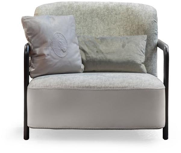 Formitalia Кресло из оленьей кожи и ткани с подлокотниками sun-id-1403430 - Вид №1