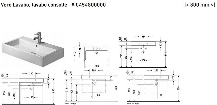 045480 Накладная раковина на столешницу  овальная Duravit Vero - Вид №1