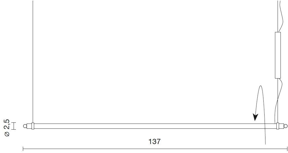 Martinelli Luce Светодиодный подвесной светильник из алюминия Colibrì 2080/1/ne Colibri - Вид №15