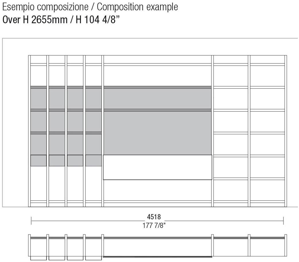 MisuraEmme Модульный открытый книжный шкаф sun-id-1454328 - Вид №16