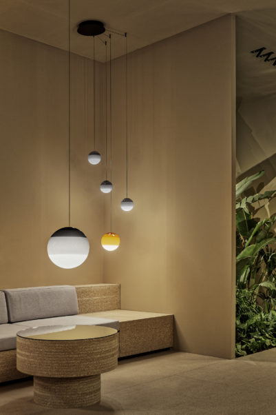 086140 Люстра 30 - 24V синяя длинный шнур Marset Dipping Light  - Вид №8