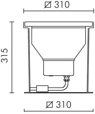 SIMES Напольный светильник ступеньки из литого под давлением алюминия Ring/flat sun-id-1429433 - Вид №22