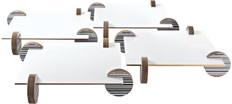 Staygreen Журнальный столик из крафт-бумаги на колесиках sun-id-1402576 - Вид №4