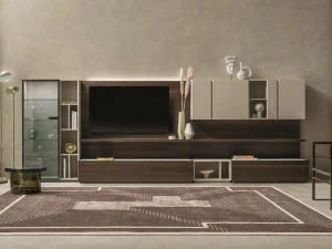 ZANETTE Модульная стенка для хранения из дуба с подставкой под ТВ Day moove