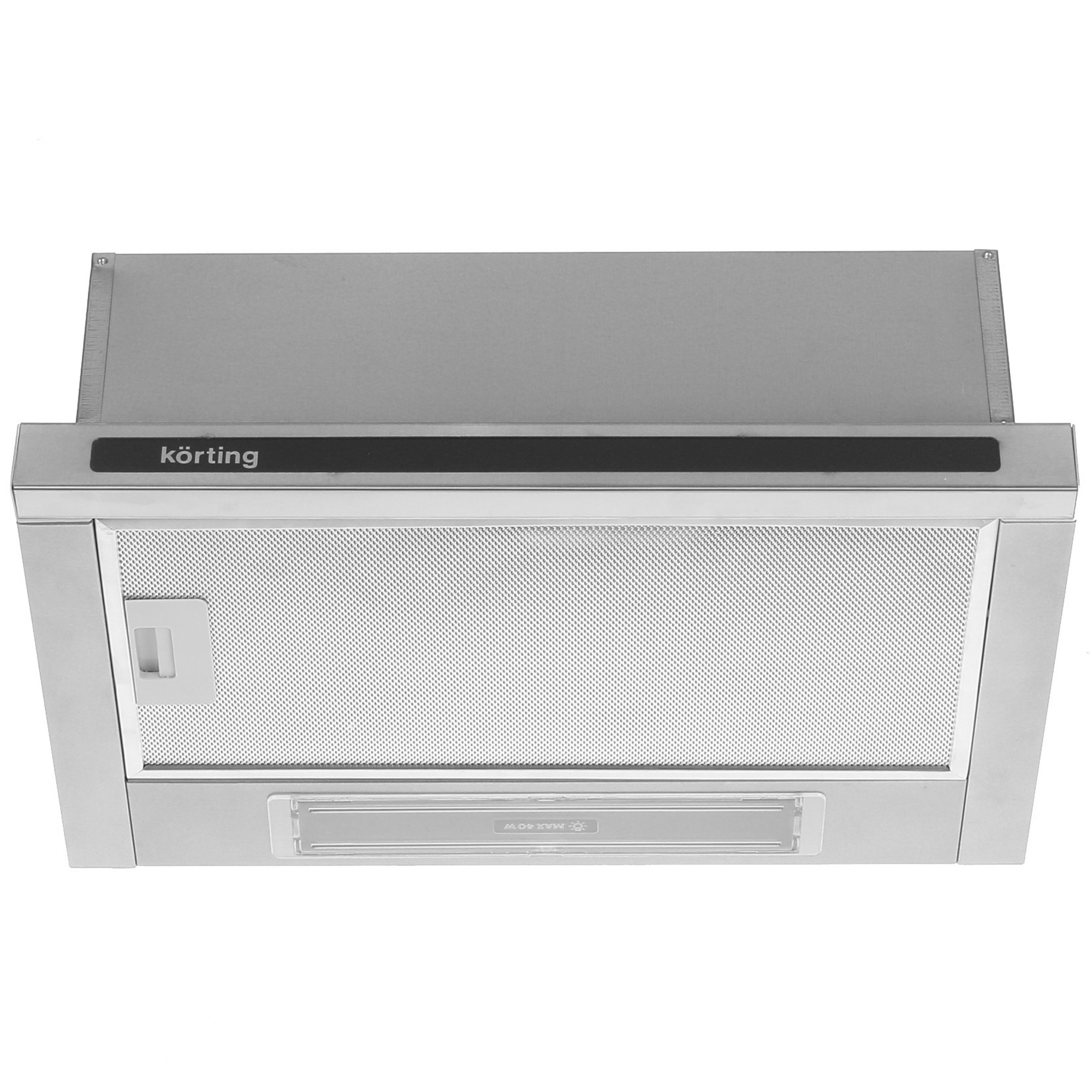 8188603 Вытяжка телескопическая Korting KHP 5637 GNX серебристый/черный STDN-0015487 - Вид №1