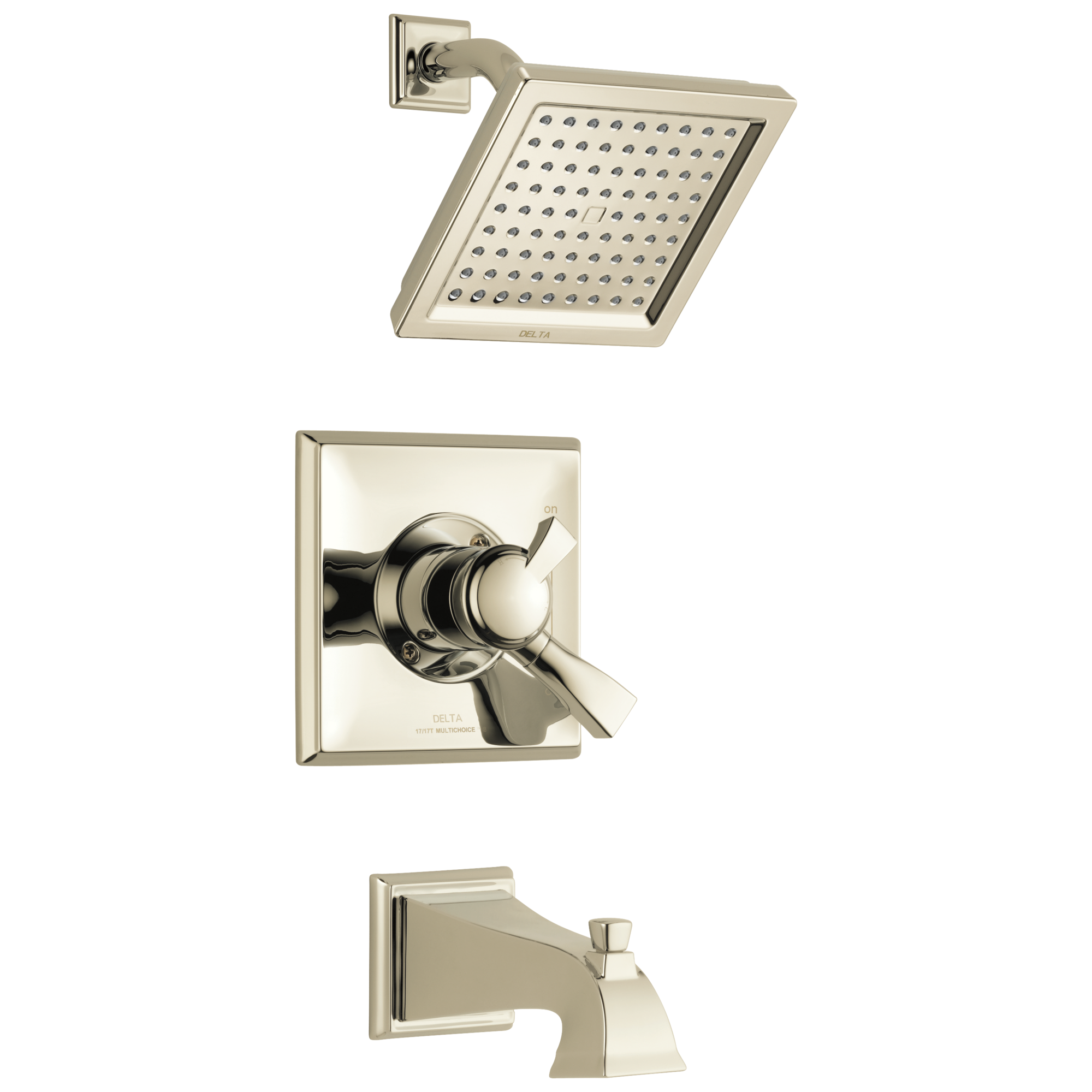 T17451-PN-WE Для ванны и душа Monitor® 17 Series Delta Faucet Dryden Полированный никель 