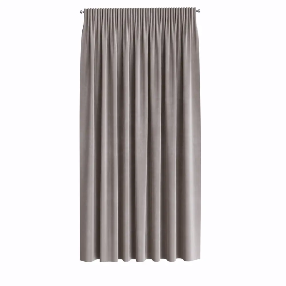 Штора на ленте 140x260 см цвет бежево-серый GARDEN STLM-2077831