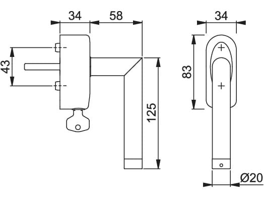 Оконная ручка со встроенной системой умного дома HOPPE eManiglia ARCH-00072363 - Вид №3