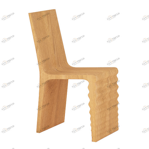 Стул деревянный 85х57 см дуб Wave 2 ODINGENIY ДИЗАЙНЕРСКИЕ 178399 Бежевый 