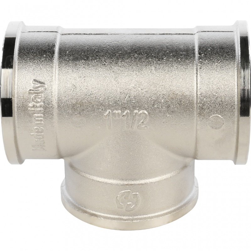 Тройник ВР 1 1/2" никель STOUT SFT0020000112 - Вид №1