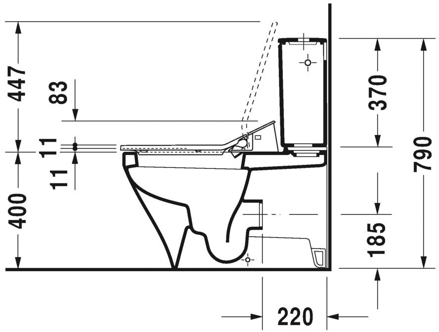 2156590000 Компакт унитаз с бачком Белый Duravit Durastyle Германия - Вид №15
