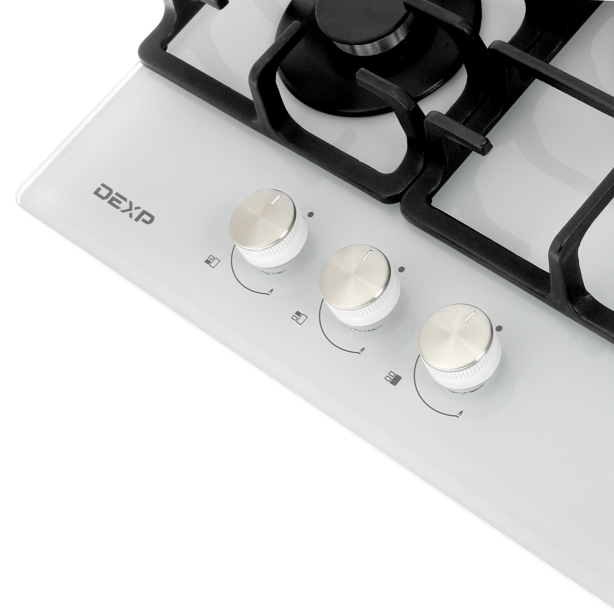 4841508 Газовая варочная поверхность DEXP M3GIW STDN-0006598 - Вид №2