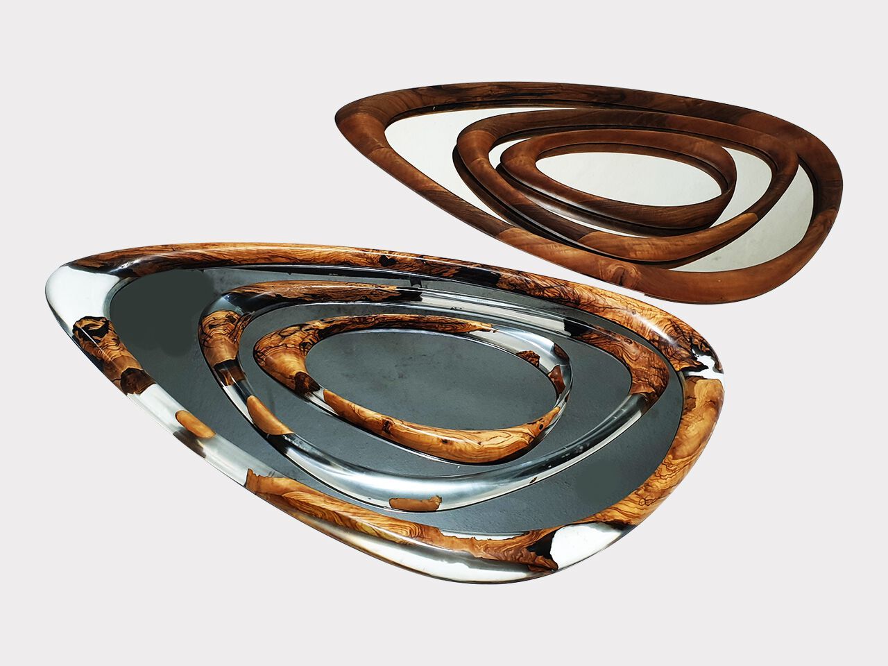 Зеркало из орехового дерева с рамкой Legnor LEG2408737 ARCH-00101402 - Вид №4