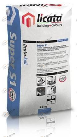 LICATA Высокоэффективный эластичный цементный клей класса c2te s1 Licata.koll sun-id-1471163