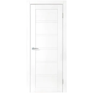 Комплект двери Легда-28.1 глухая 80x200 см полипропилен цвет белое дерево с добором 200 мм