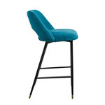 FUVE0013 Барный стул Fulham в цвете Petrol Blue Velvet ijlbrown  - Вид №7