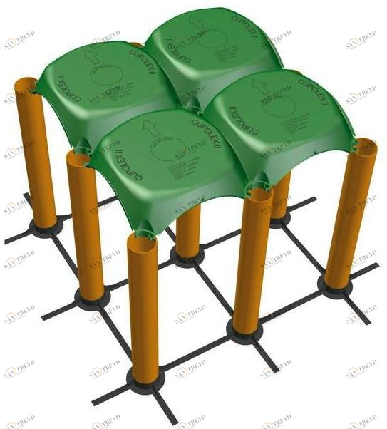 PONTAROLO Пластиковая опалубка для вентилируемых подвалов sun-id-1395372