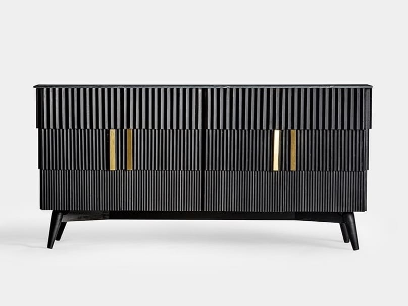 Мебель из дерева манго и мрамора с распашными дверями Vical Home Plissé Wood ARCH-00088337