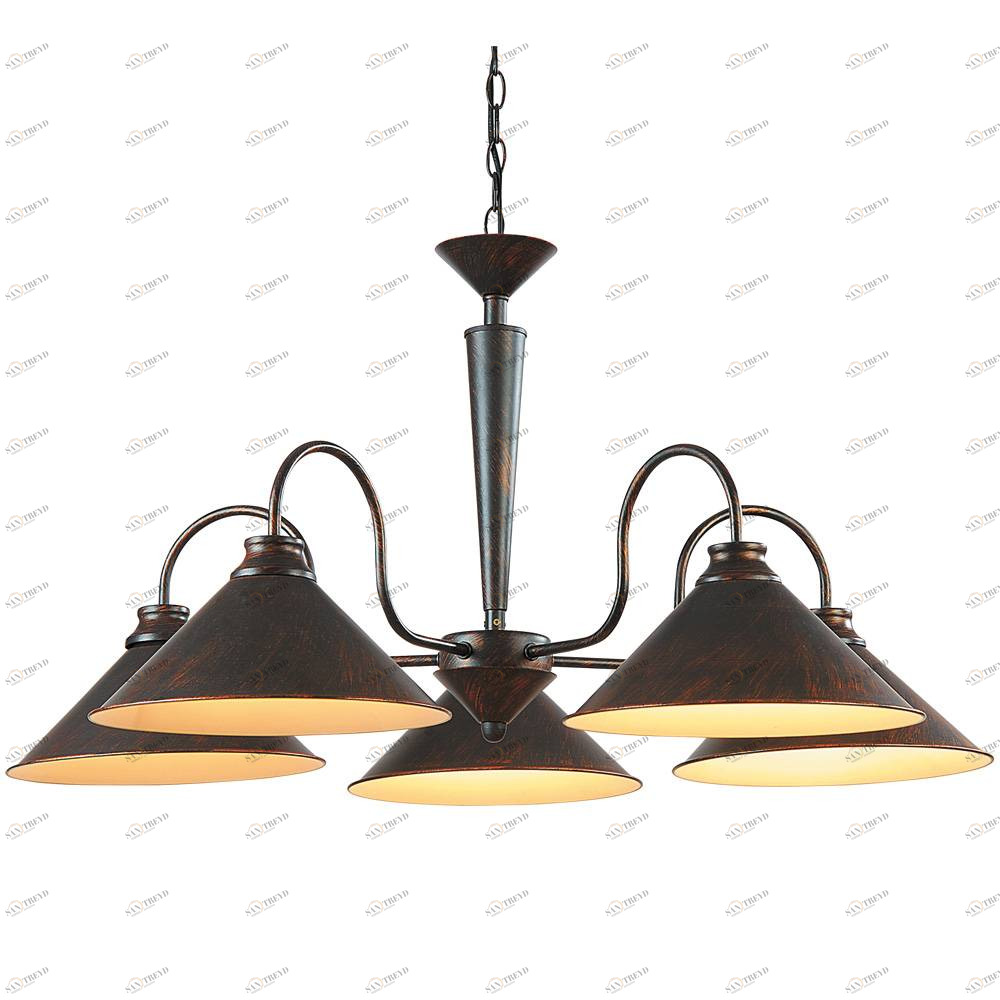 Подвесная люстра Arte Lamp Cone A9330LM-5BR ARTE LAMP ДИЗАЙНЕРСКИЕ, CONE 056188 Коричневый 