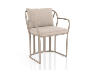 Тканевый мягкий садовый стул с подлокотниками