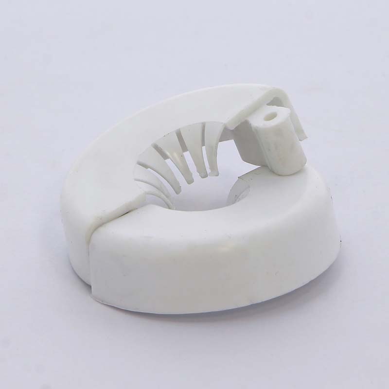 Розетка для трубы 10-18мм разъемная пластиковая белая TIEMME 3270001 - Вид №1