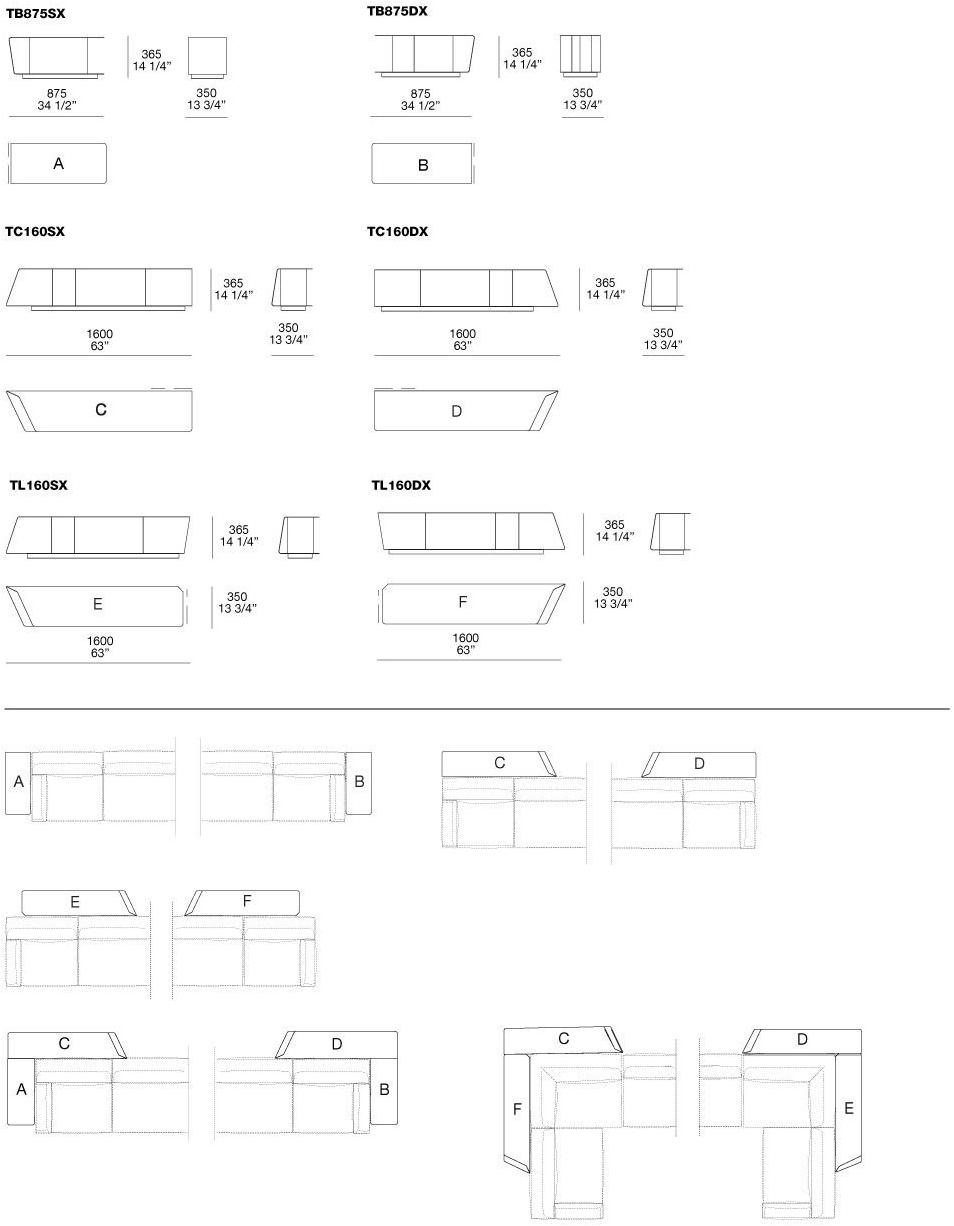 Poliform Модульный угловой диван из ткани Paris-seoul sun-id-1497100 - Вид №9