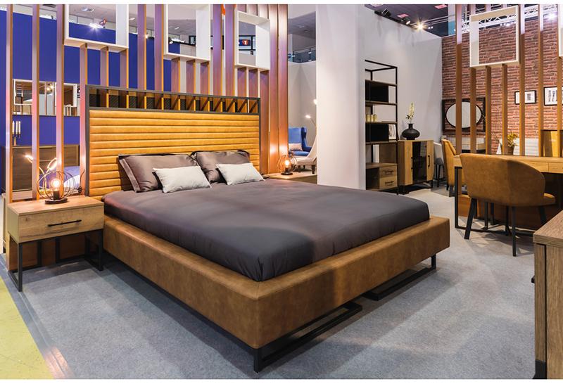 1716 Кровать с ортопедическим основанием 1.8 Loft Грейс Браун R-HOME 401727462h_Браун - Вид №1