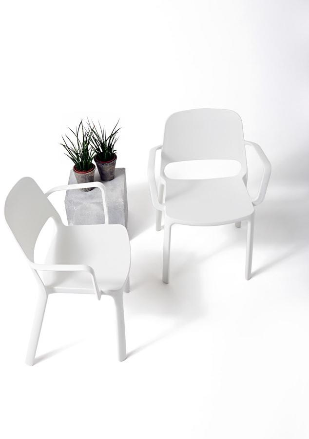 Diemme Садовый стул из полипропилена с подлокотниками Nuke sun-id-1509398 - Вид №3