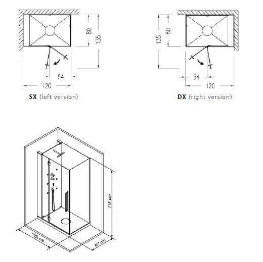 WE310.TR06L06 Alya Сollection душевая кабина  Samo 42568 - Вид №1