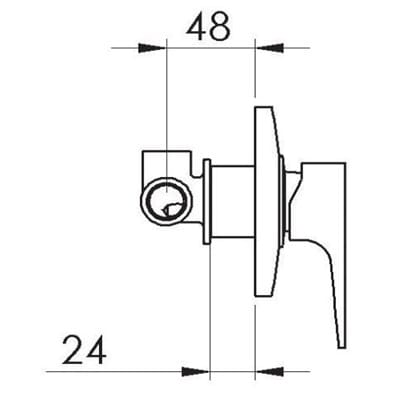 Смеситель для душа Rubinetterie Mariani ARCH-00138967 - Вид №2