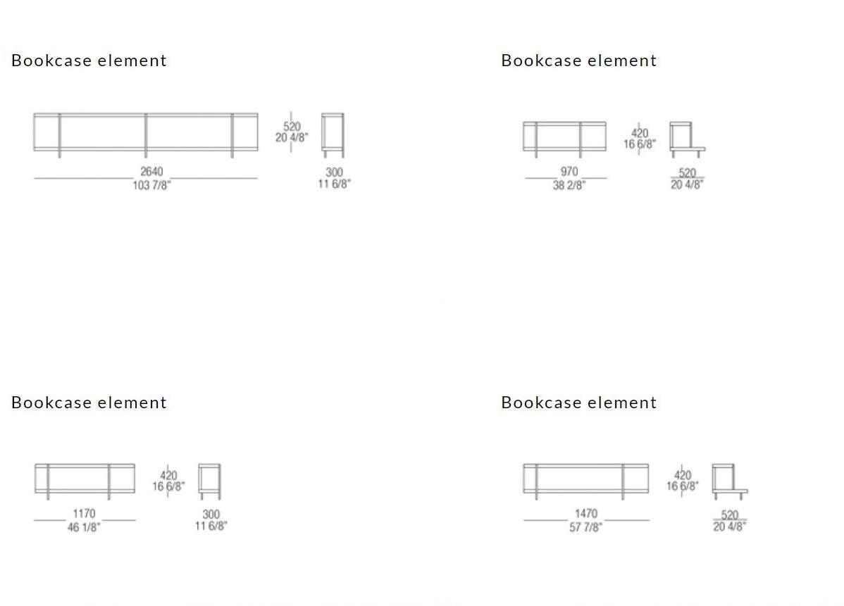 MisuraEmme Диван из ткани с полкой для журналов Misuraemme sun-id-1374520 - Вид №29