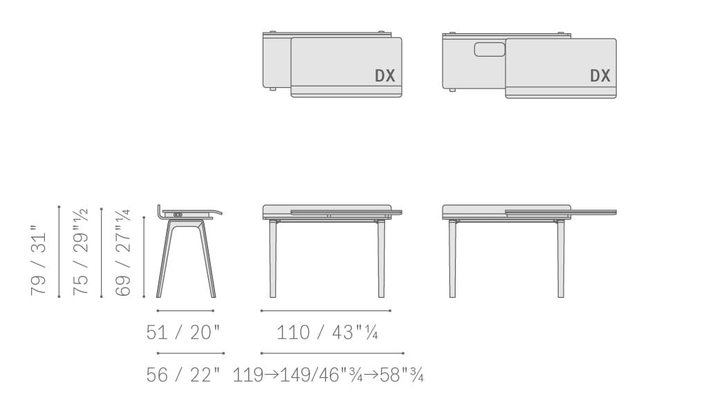 Письменный стол из массива дерева и кожаная столешница Poltrona Frau офис-системы управления ARCH-00153217 - Вид №15