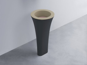 AMLA45-AV+AMPILT-CP+AMCOLT-BA Раковина Amedeo Tondo отдельностоящая cielo Enjoy + Amedeo