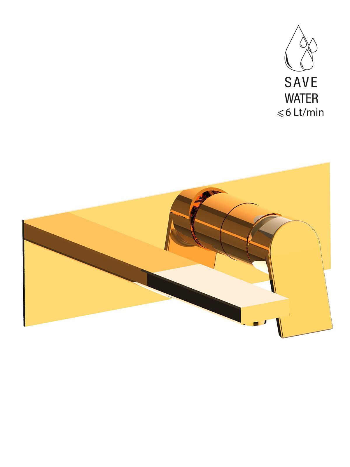 Однорычажный настенный смеситель для раковины без слива Rubinetterie Frattini Gintonic ARCH-00131555 - Вид №11