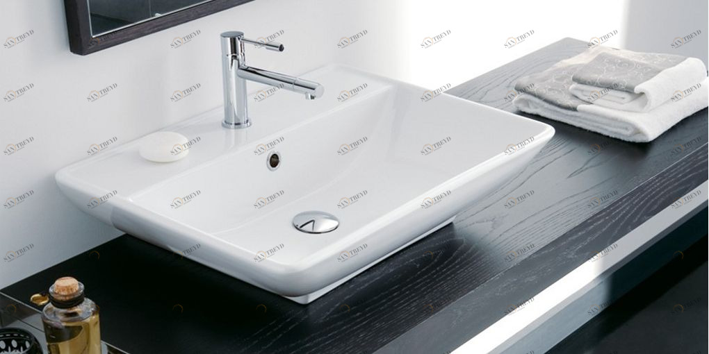 8046R Накладная раковина на столешницу  овальная Scarabeo Ceramiche 