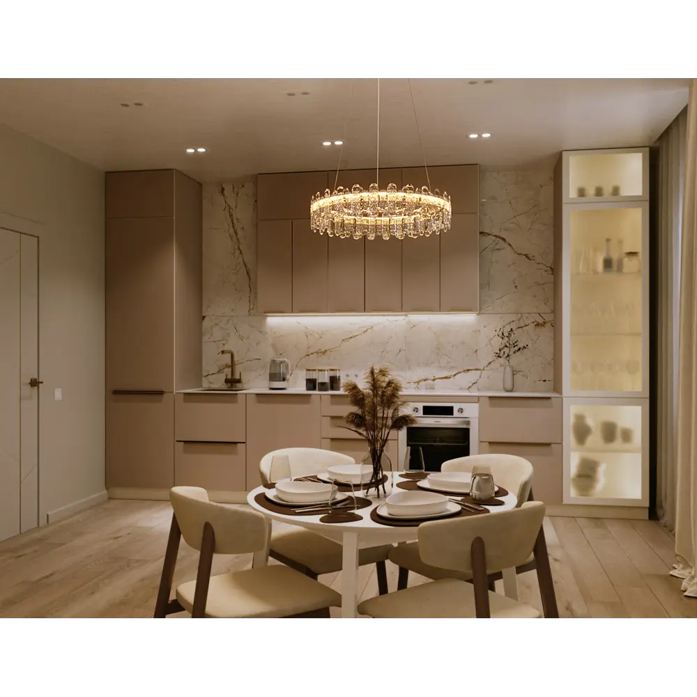 Фасад кухонного шкафа Онега Кашемир 44.7x102.1 см KONSENSA ЛДСП цвет бежевый STLM-2082733 - Вид №11