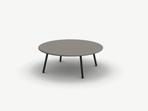Круглый журнальный столик для сада