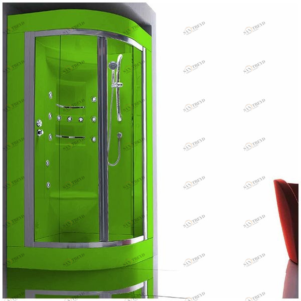 Душевая кабина Gruppo treesse Acquazzurra 100 STB-B7517D-S белая с баней и гидромассажем угловая правая STBB7517DS